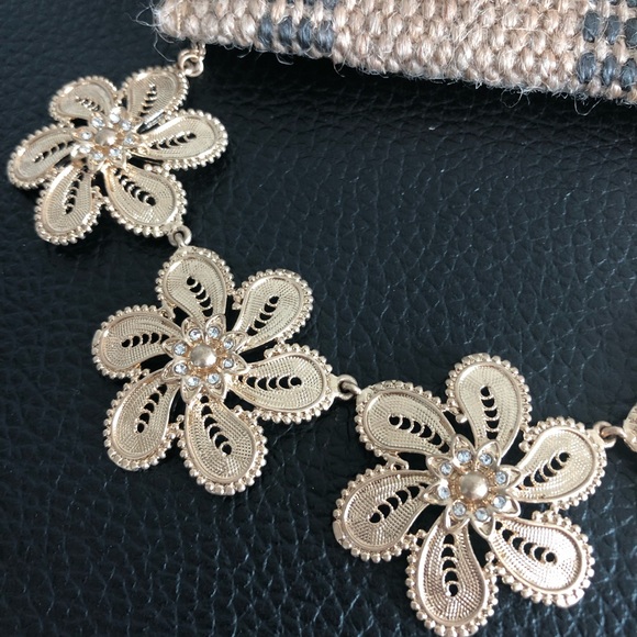 Anthropologie Fall Filigree Bib Necklace - Picture 6 of 8